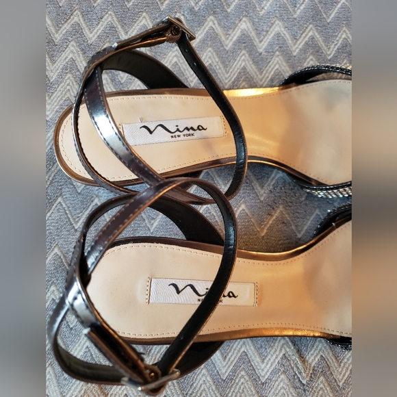 Nina New York strappy rhinestone sandals - Picture 8 of 8